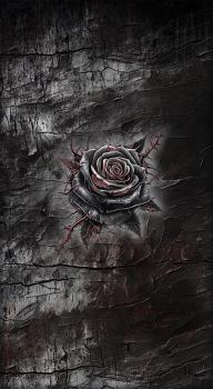 Rose Tattoo - Kunstleder Portmoneepanel